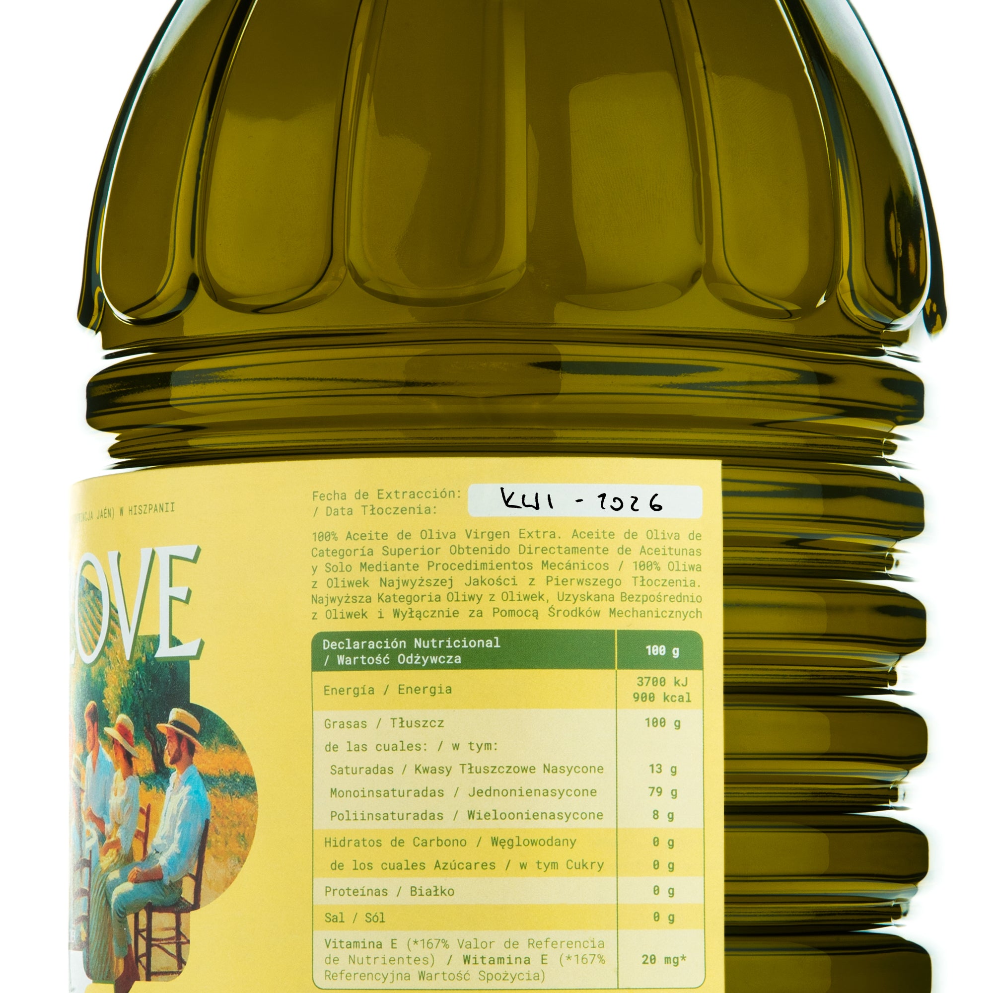 [PREORDER] Oliwa z Oliwek Najwyższej Klasy AOVE, Odmiana ARBEQUINA, Garrafa 5 Litrów