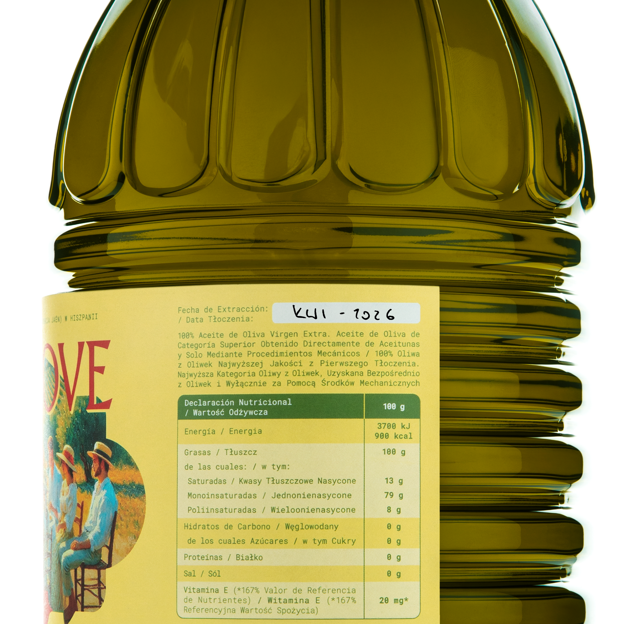 [PREORDER] Oliwa z Oliwek Najwyższej Klasy AOVE, Odmiana PICUAL, Garrafa 5 Litrów